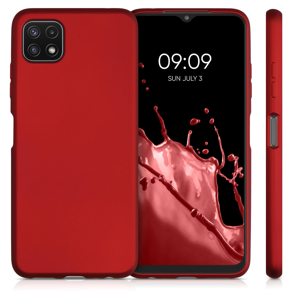 Samsung Galaxy A22 5G Handyhülle Silikon Metallic
