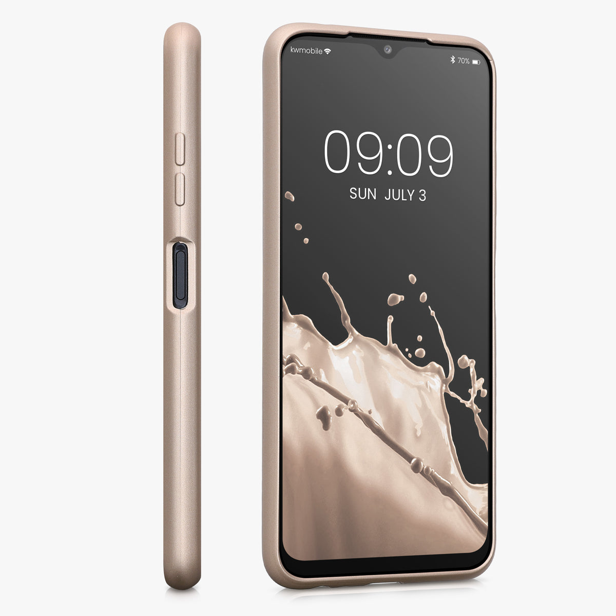 Samsung Galaxy A22 5G Handyhülle Silikon Metallic