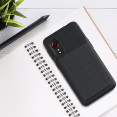 Samsung Galaxy Xcover 5 Handyhülle Carbon Optik Schwarz
