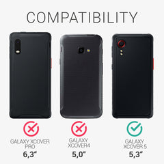 Samsung Galaxy Xcover 5 Handyhülle Carbon Optik Schwarz
