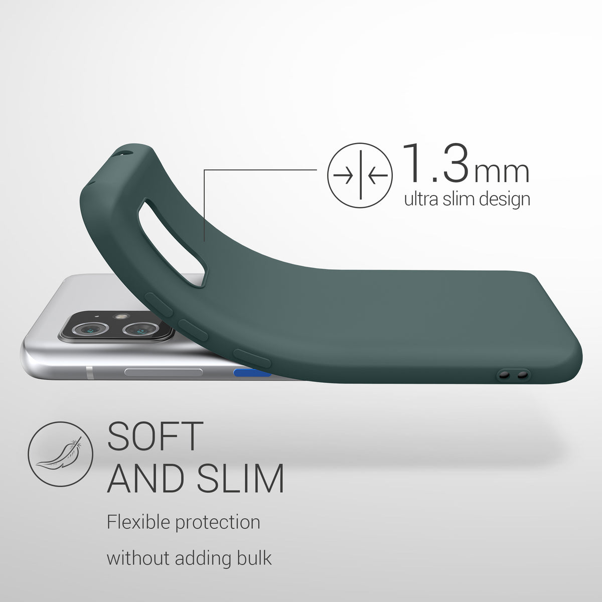 ASUS Zenfone 8 Hülle Silikon Matt