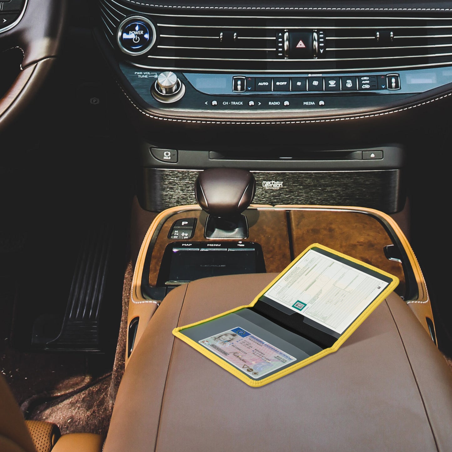 kwmobile Fahrzeugschein Hülle mit Kartenfächern - Hülle Fahrzeugschein Mappe - Tasche Etui für Kfz Zulassungsbescheinigung Führerschein Ausweis Kartenhüllen