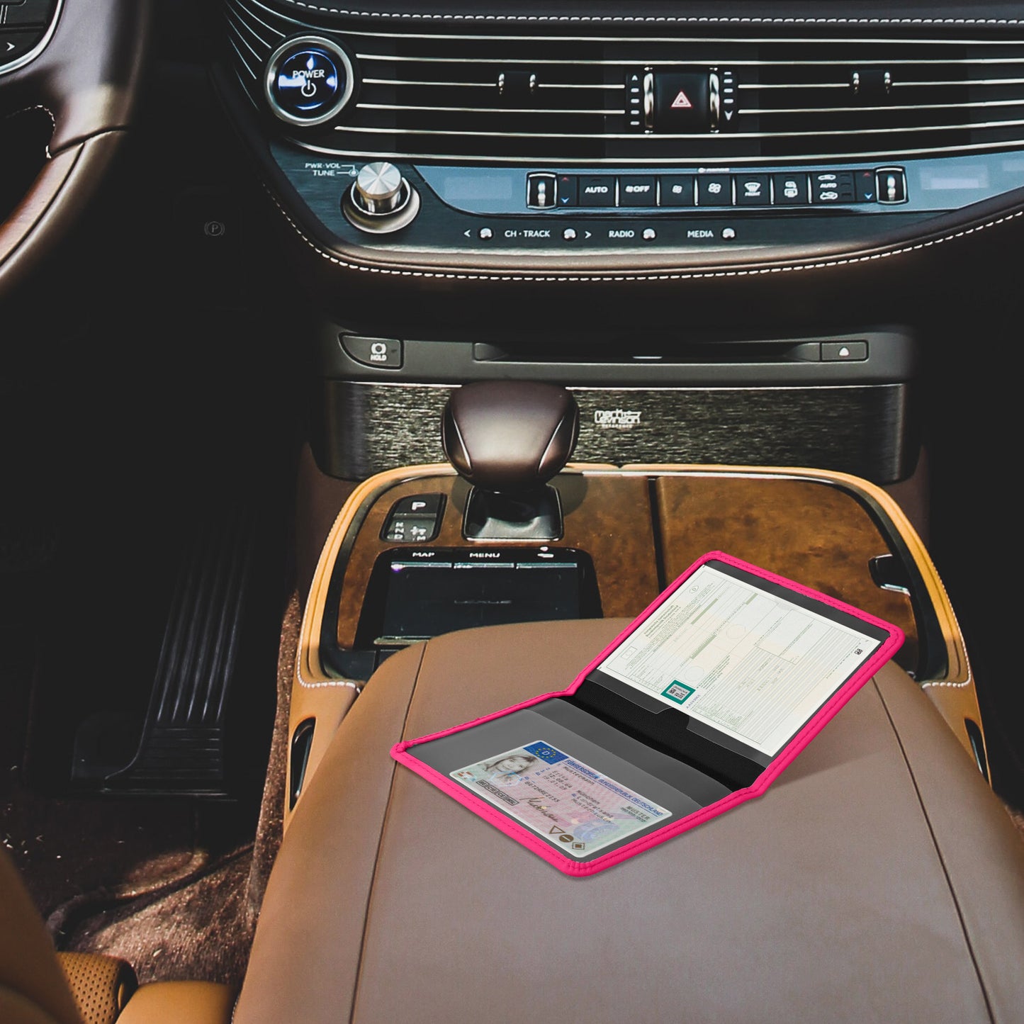 kwmobile Fahrzeugschein Hülle mit Kartenfächern - Hülle Fahrzeugschein Mappe - Tasche Etui für Kfz Zulassungsbescheinigung Führerschein Ausweis Kartenhüllen