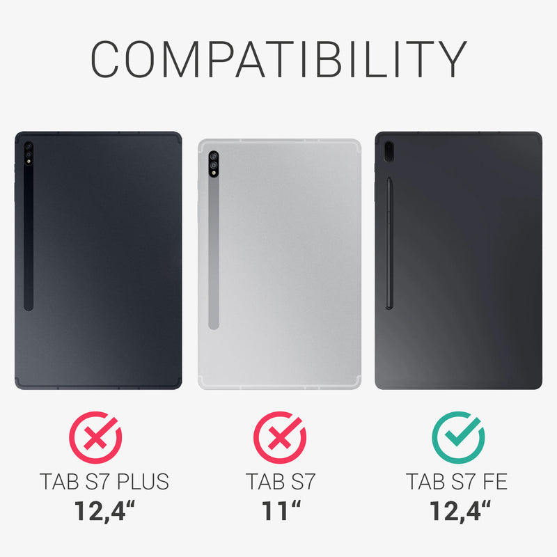 kwmobile Schutzhülle kompatibel mit Samsung Galaxy Tab S7 FE - Tablet Cover Case