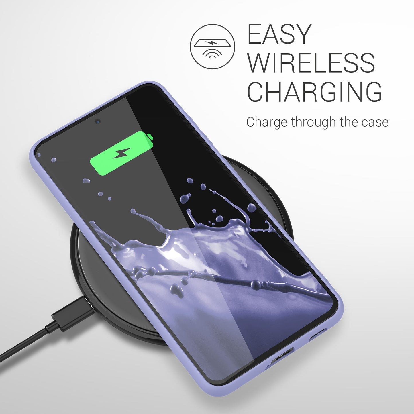 kwmobile Handyhülle für Samsung Galaxy S21 FE Hülle - Schutzhülle Cover - Kabelloses Laden