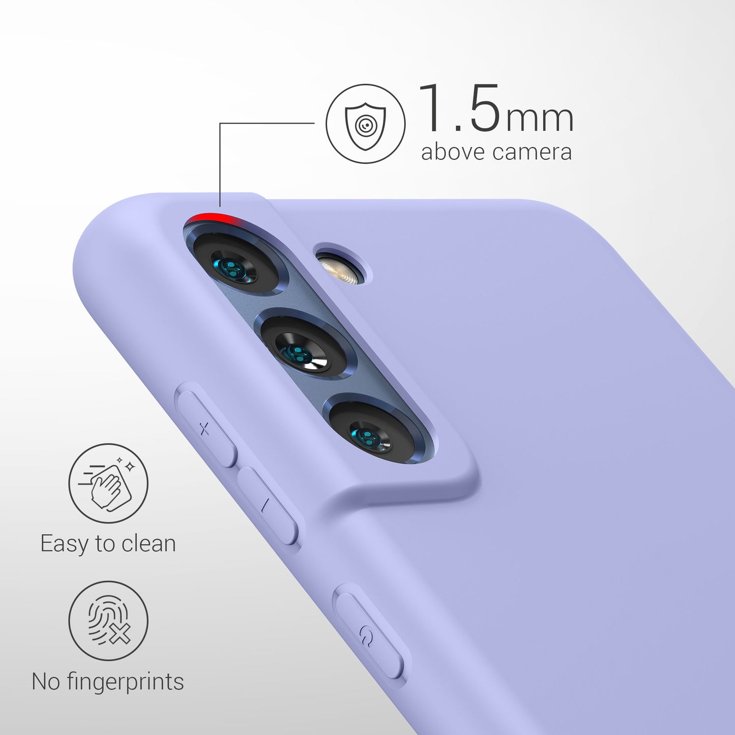 kwmobile Handyhülle für Samsung Galaxy S21 FE Hülle - Schutzhülle Cover - Kabelloses Laden