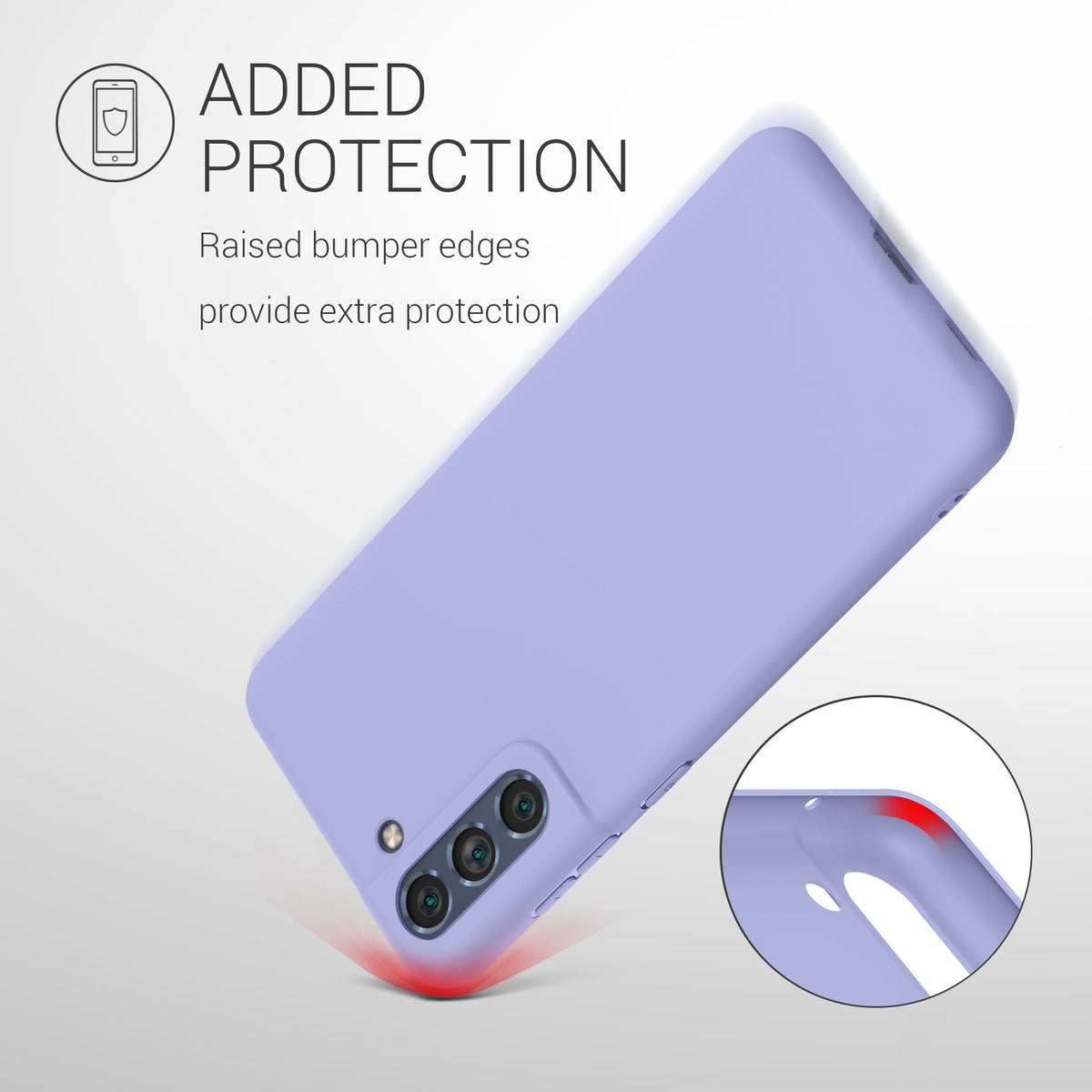 kwmobile Handyhülle für Samsung Galaxy S21 FE Hülle - Schutzhülle Cover - Kabelloses Laden