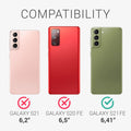 kwmobile Handyhülle für Samsung Galaxy S21 FE Hülle - Schutzhülle Cover - Kabelloses Laden