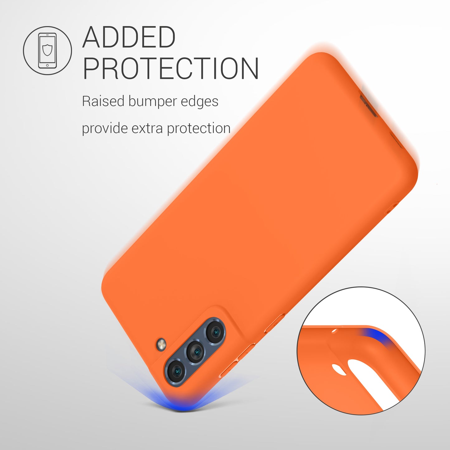 kwmobile Handyhülle für Samsung Galaxy S21 FE Hülle - Schutzhülle Cover - Kabelloses Laden