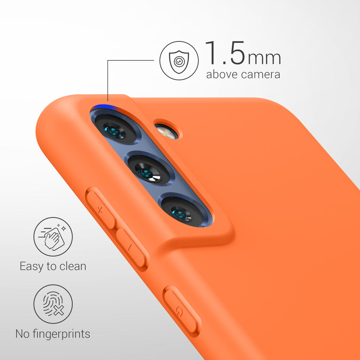 kwmobile Handyhülle für Samsung Galaxy S21 FE Hülle - Schutzhülle Cover - Kabelloses Laden