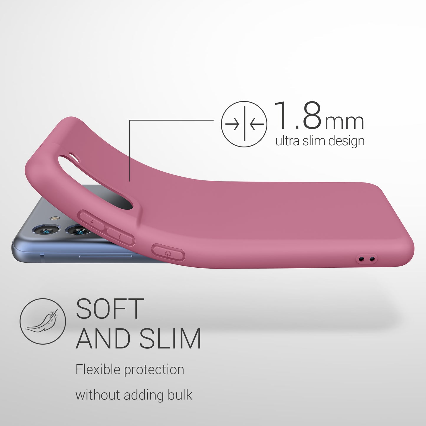 kwmobile Handyhülle für Samsung Galaxy S21 FE Hülle - Schutzhülle Cover - Kabelloses Laden