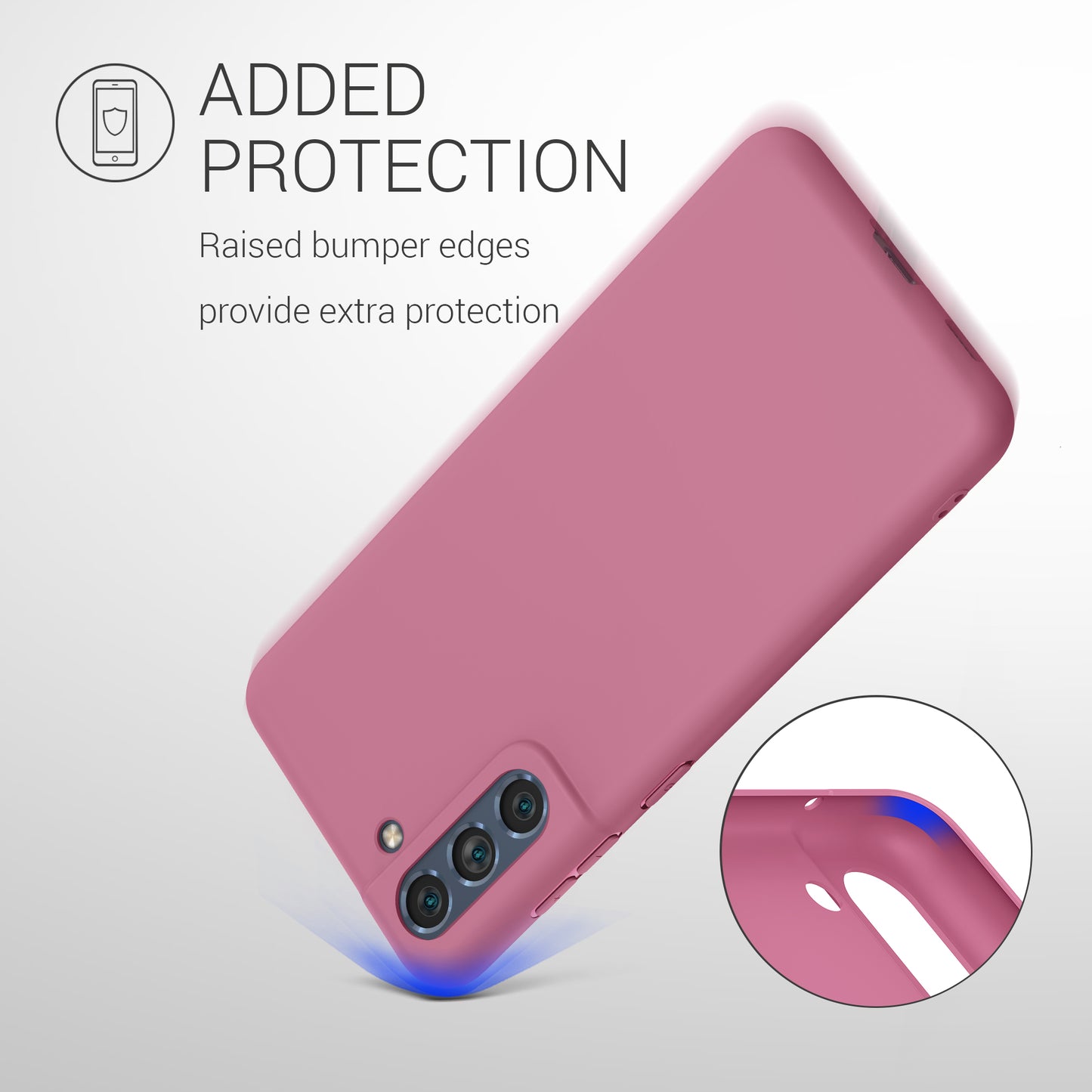 kwmobile Handyhülle für Samsung Galaxy S21 FE Hülle - Schutzhülle Cover - Kabelloses Laden