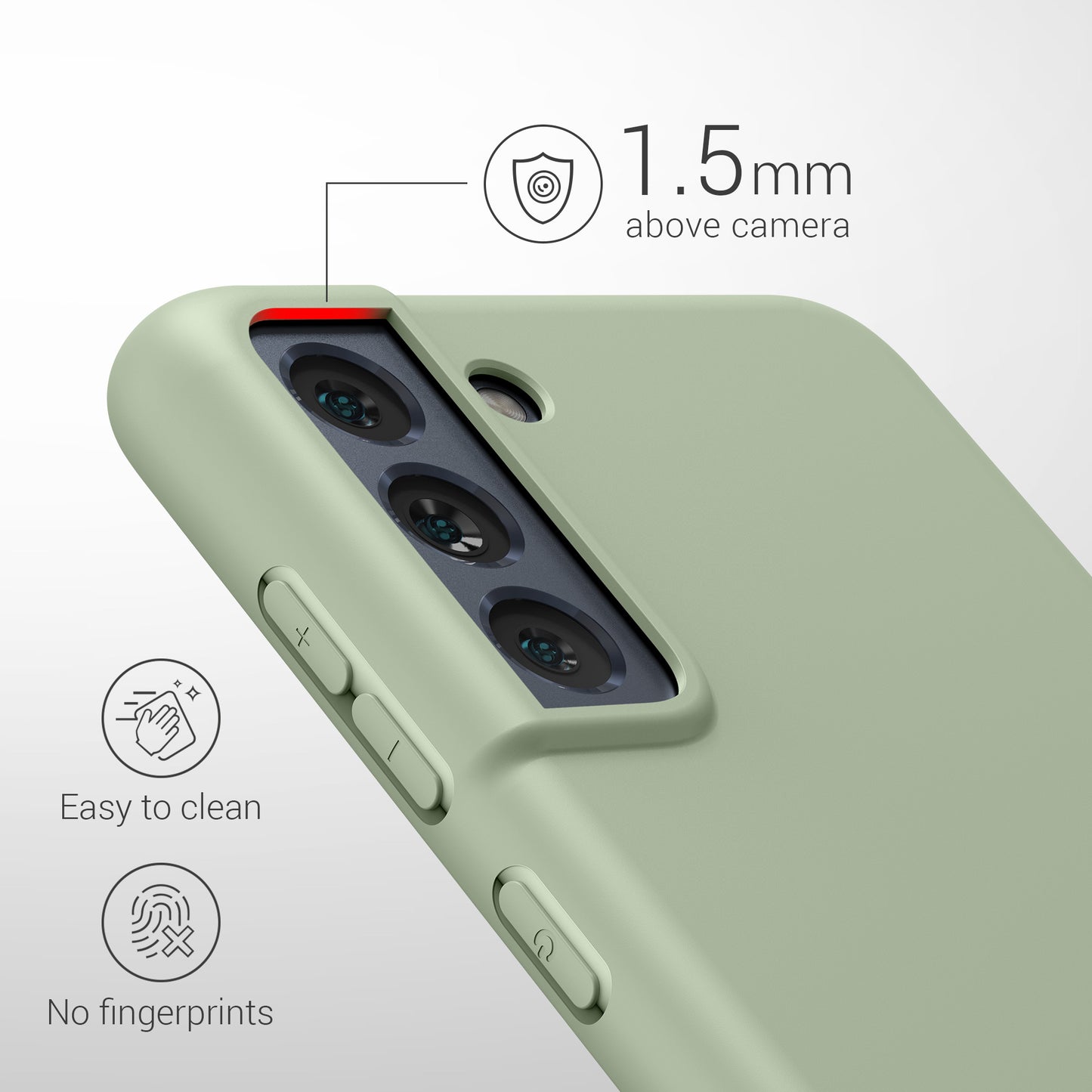 kwmobile Handyhülle für Samsung Galaxy S21 FE Hülle - Schutzhülle Cover - Kabelloses Laden