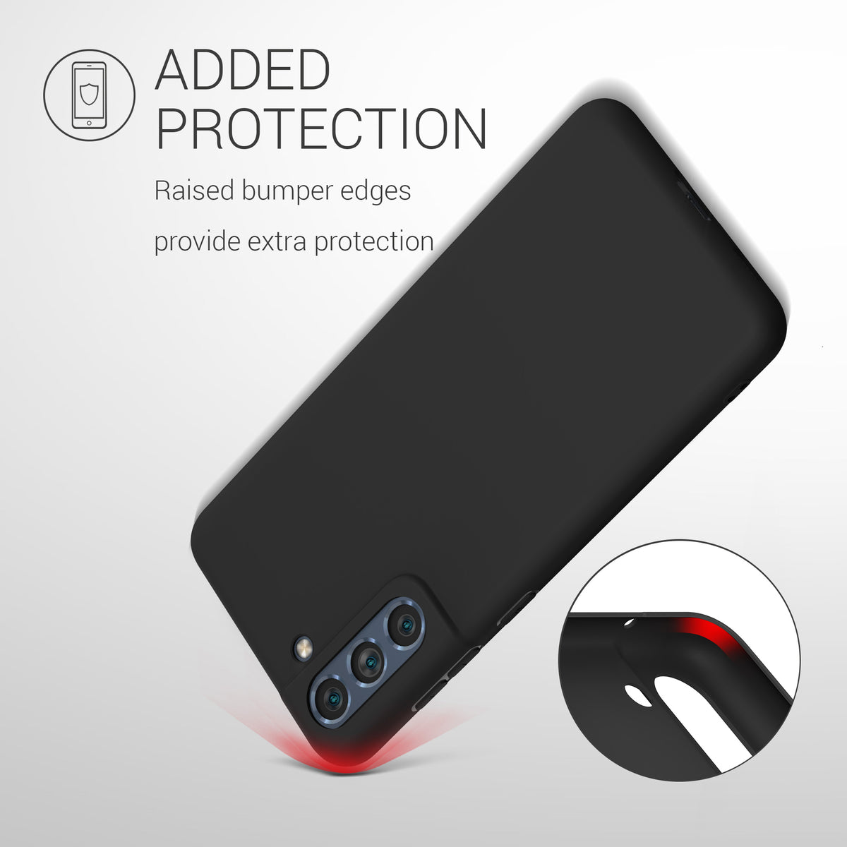 kwmobile Handyhülle für Samsung Galaxy S21 FE Hülle - Schutzhülle Cover - Kabelloses Laden