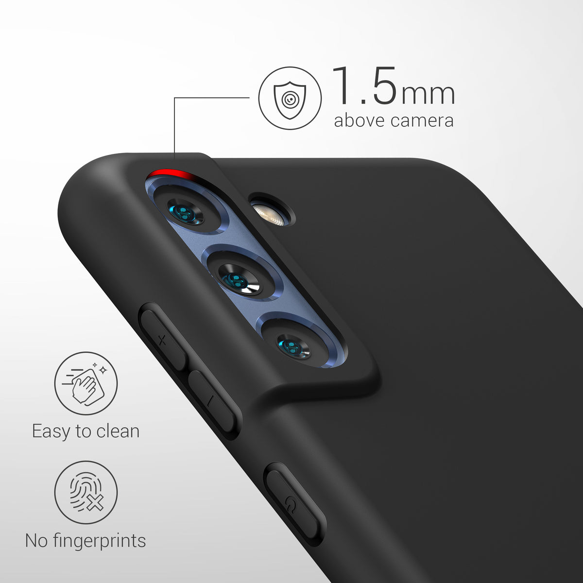 kwmobile Handyhülle für Samsung Galaxy S21 FE Hülle - Schutzhülle Cover - Kabelloses Laden