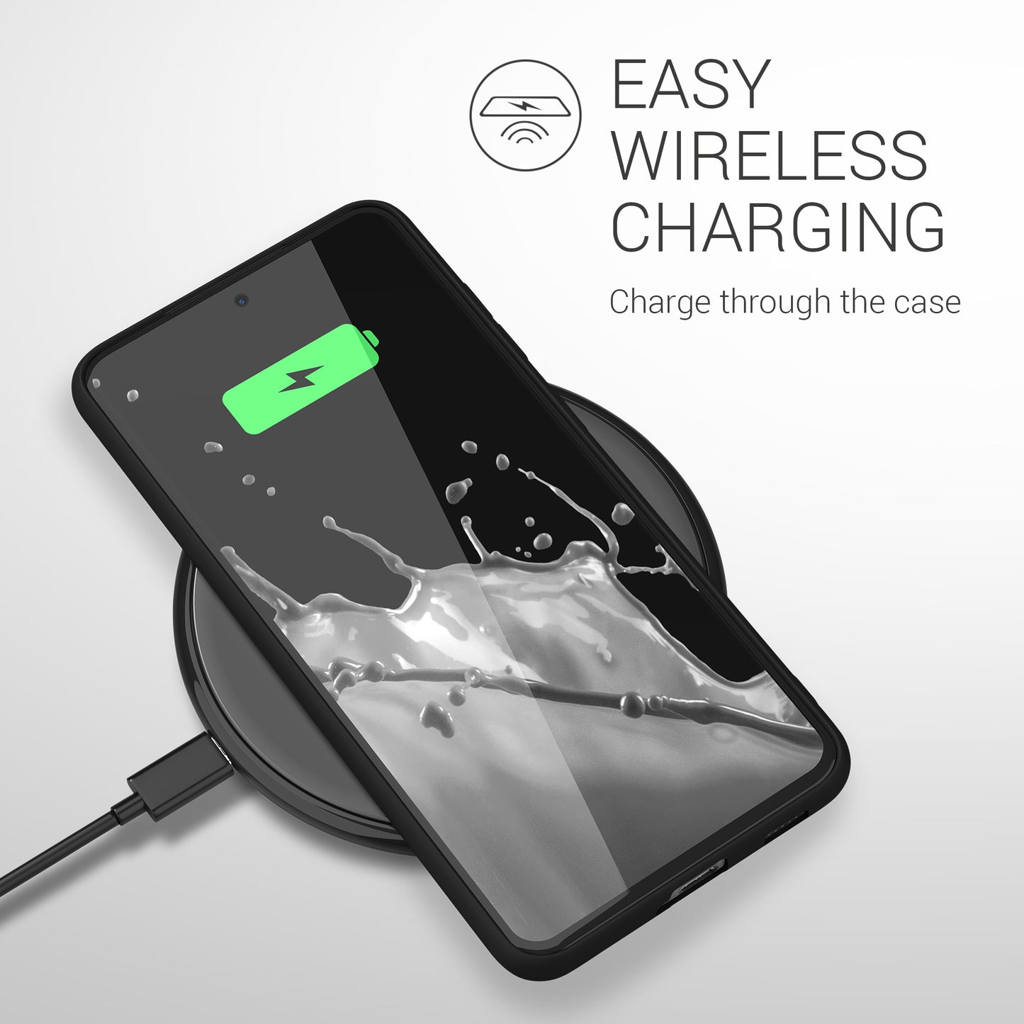kwmobile Handyhülle für Samsung Galaxy S21 FE Hülle - Schutzhülle Cover - Kabelloses Laden