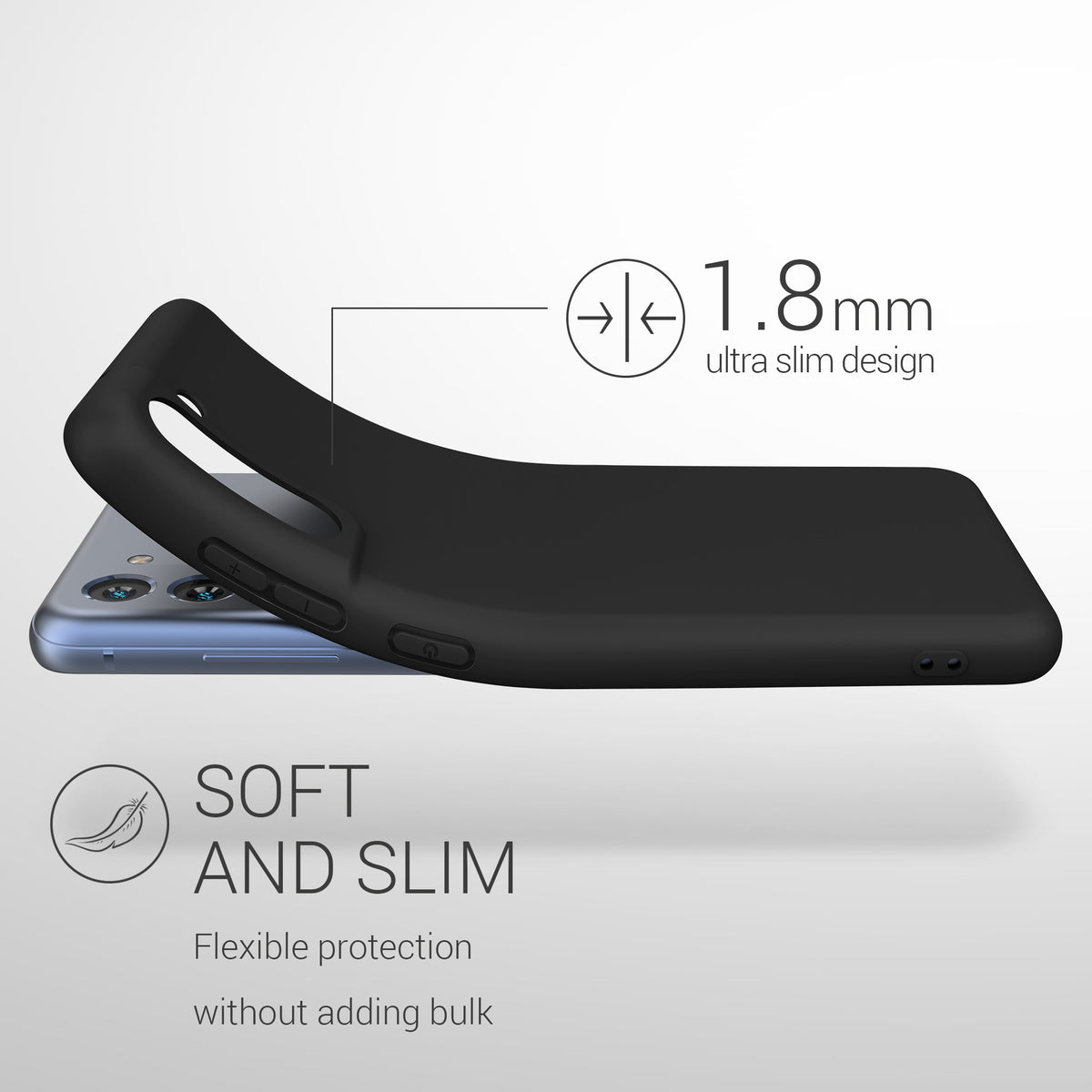 kwmobile Handyhülle für Samsung Galaxy S21 FE Hülle - Schutzhülle Cover - Kabelloses Laden