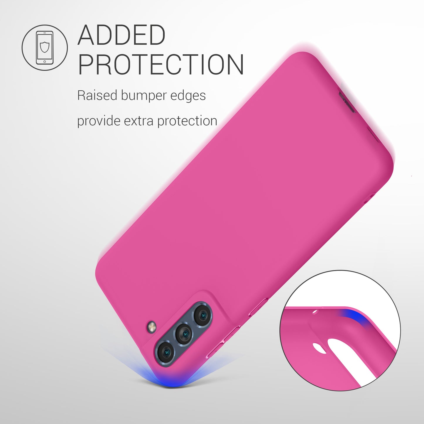 kwmobile Handyhülle für Samsung Galaxy S21 FE Hülle - Schutzhülle Cover - Kabelloses Laden