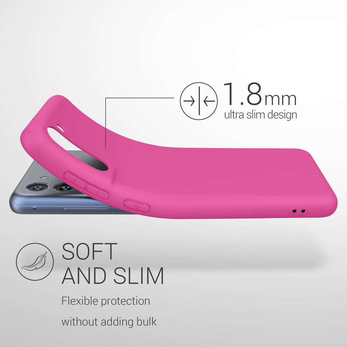 kwmobile Handyhülle für Samsung Galaxy S21 FE Hülle - Schutzhülle Cover - Kabelloses Laden