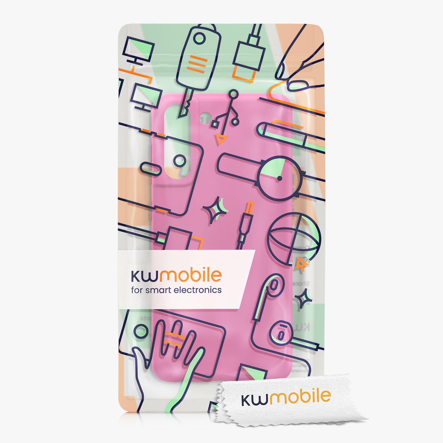 kwmobile Handyhülle für Samsung Galaxy S21 FE Hülle - Schutzhülle Cover - Kabelloses Laden
