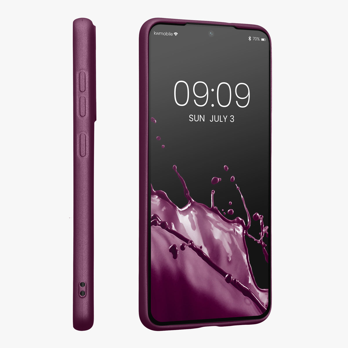 Samsung Galaxy S21 FE Handyhülle Silikon Metallic