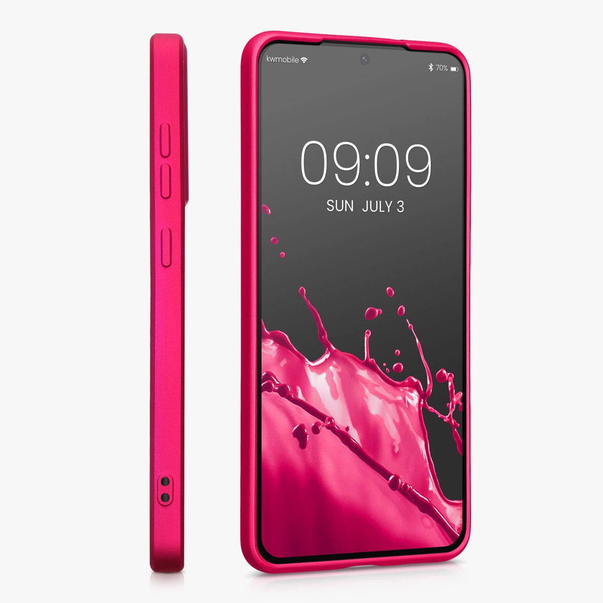 Samsung Galaxy S21 FE Handyhülle Silikon Metallic