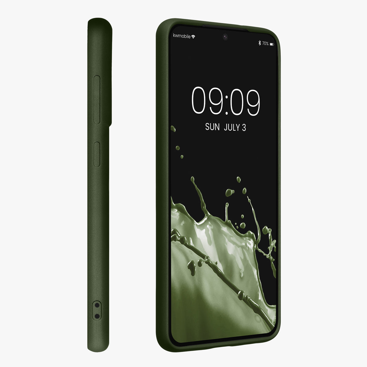 Samsung Galaxy S21 FE Handyhülle Silikon Metallic