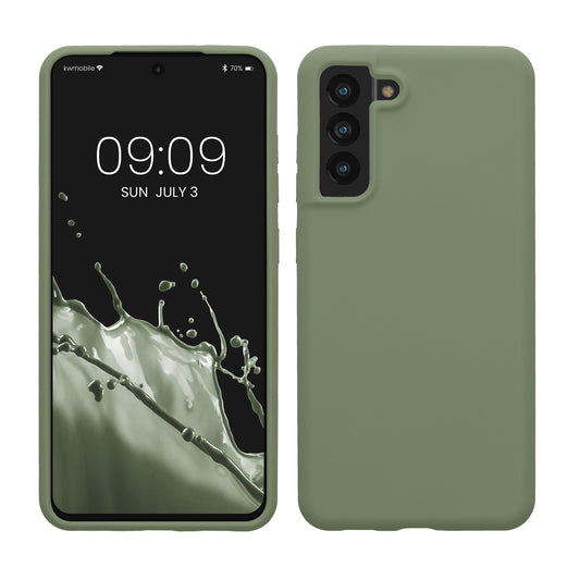 kwmobile Handyhülle für Samsung Galaxy S21 FE Hülle - Case Silikon - Kabelloses Laden - Schutzhülle Cover