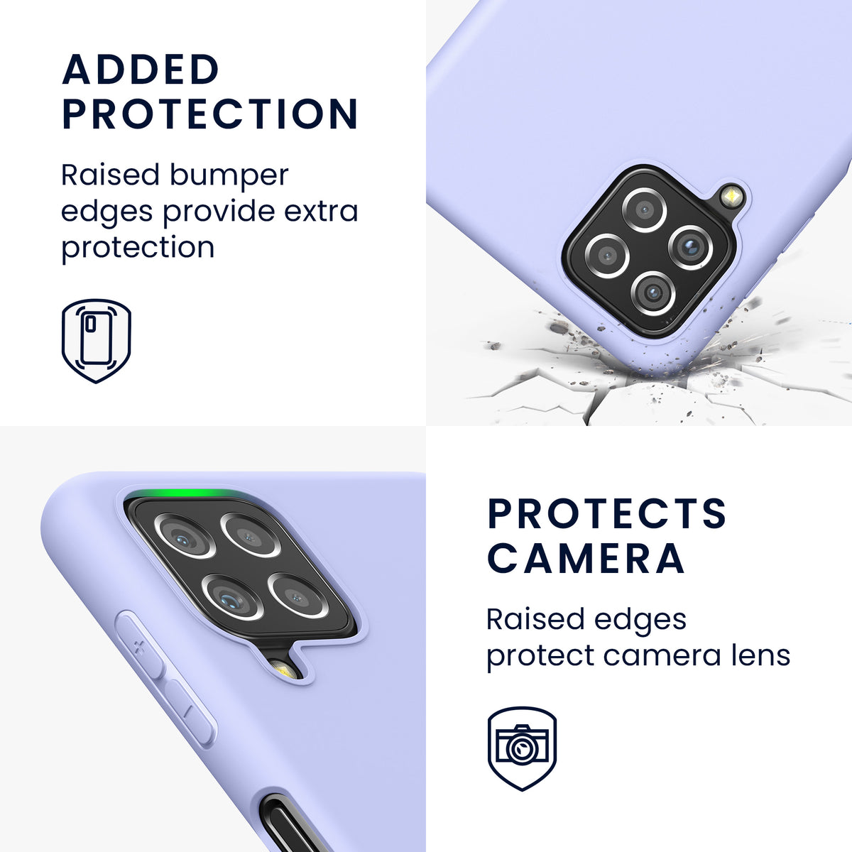 kwmobile Handyhülle für Samsung Galaxy A22 4G - Kabelloses Laden - Schutzhülle Cover