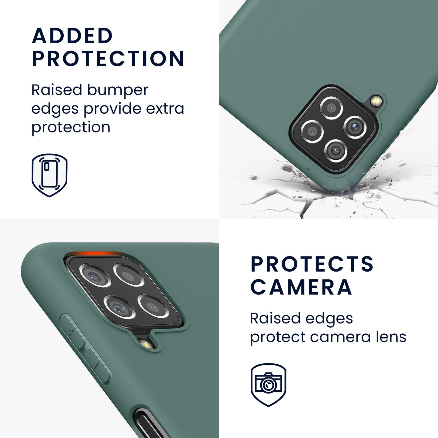 kwmobile Handyhülle für Samsung Galaxy A22 4G - Kabelloses Laden - Schutzhülle Cover