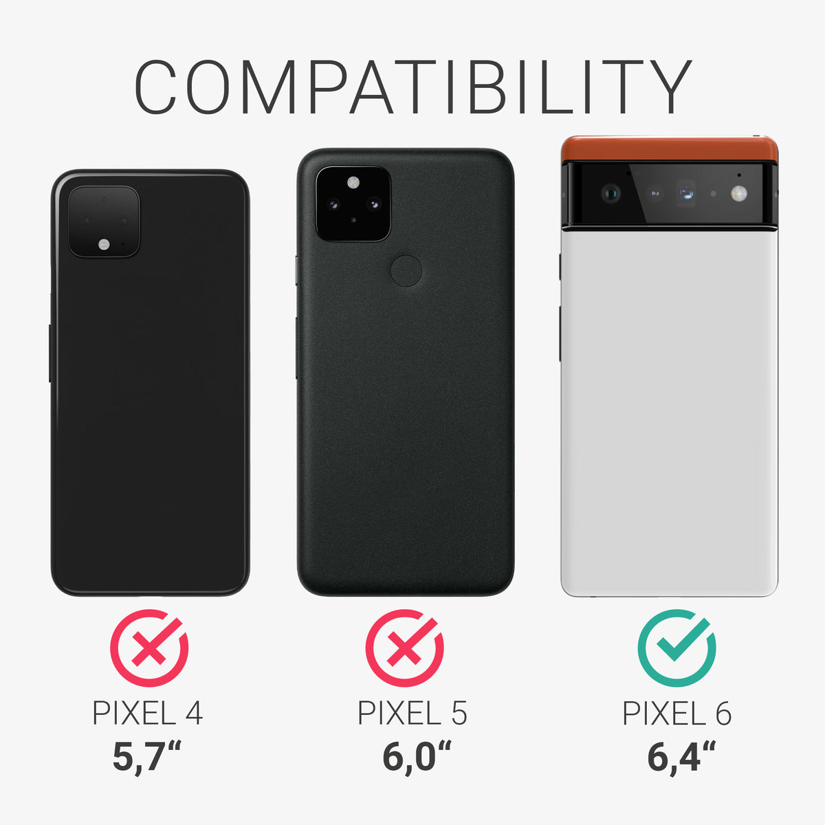 Google Pixel 6 Silikon Handykette Transparent
