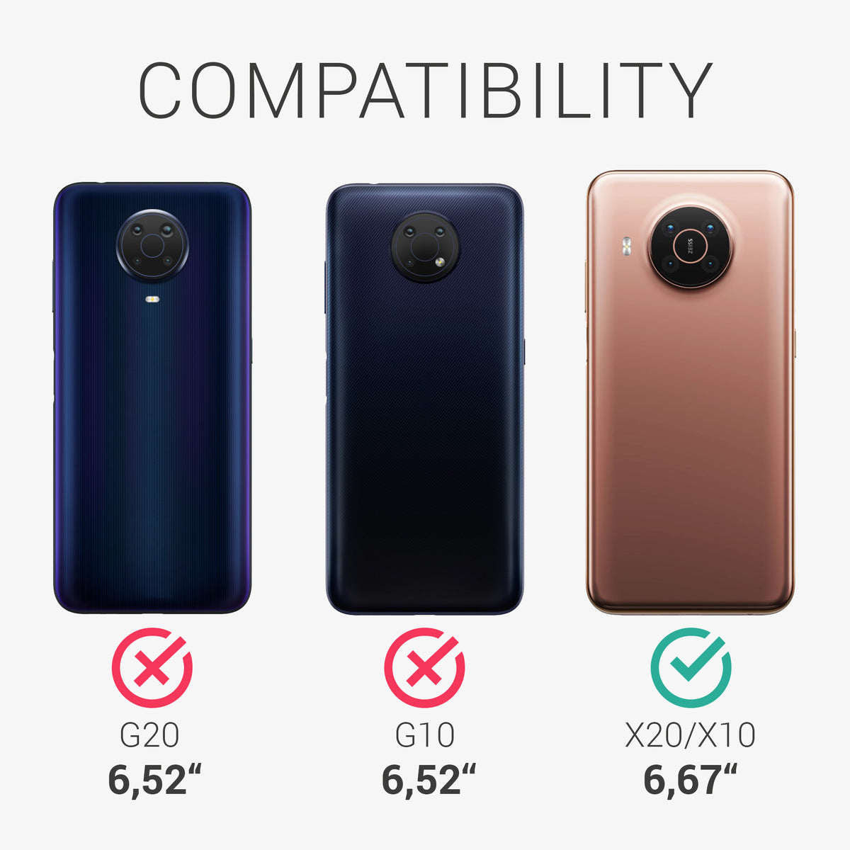 Nokia X20 / X10 Silikon Handykette