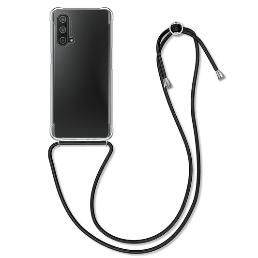 kwmobile Necklace Case kompatibel mit OnePlus Nord CE 5G Hülle - Silikon Cover mit Handykette - Band Handyhülle