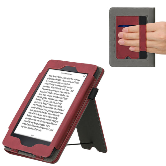 Flip Case für Amazon Kindle Paperwhite mit Handschlaufe Kunstleder