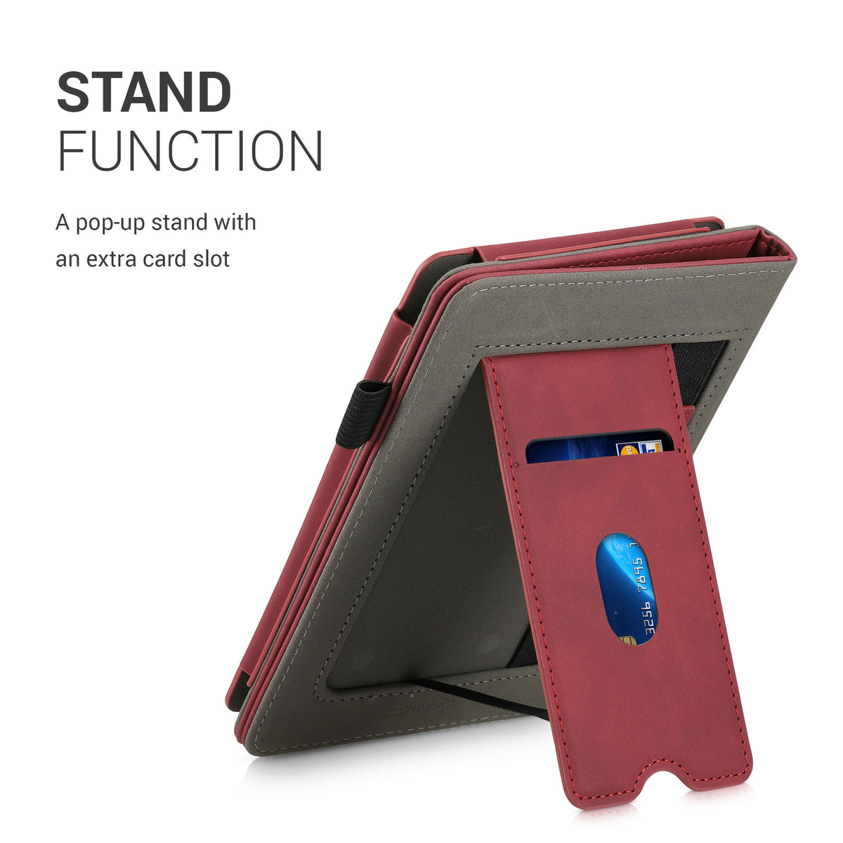 Flip Case für Amazon Kindle Paperwhite mit Handschlaufe Kunstleder