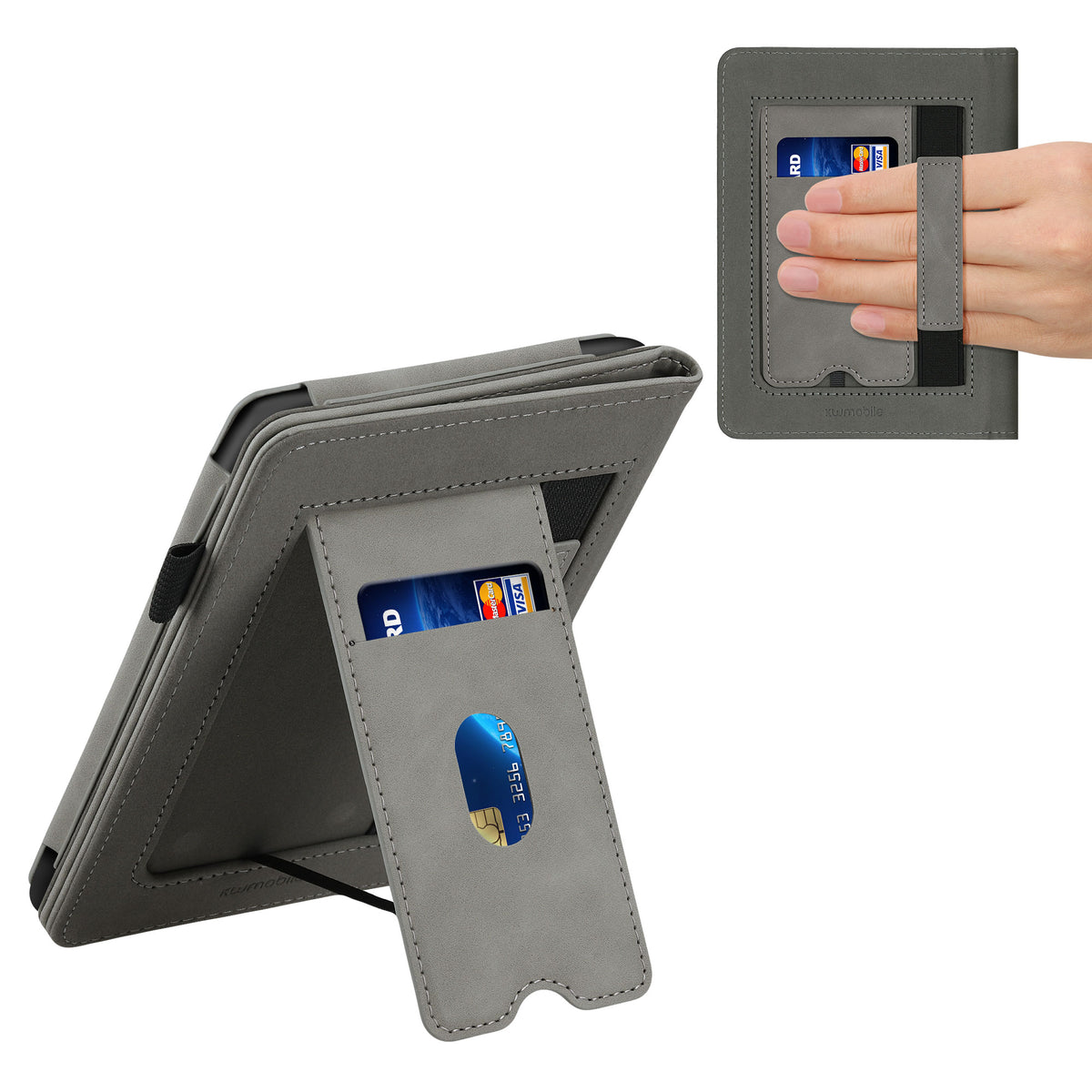 Flip Case für Amazon Kindle Paperwhite mit Handschlaufe Kunstleder