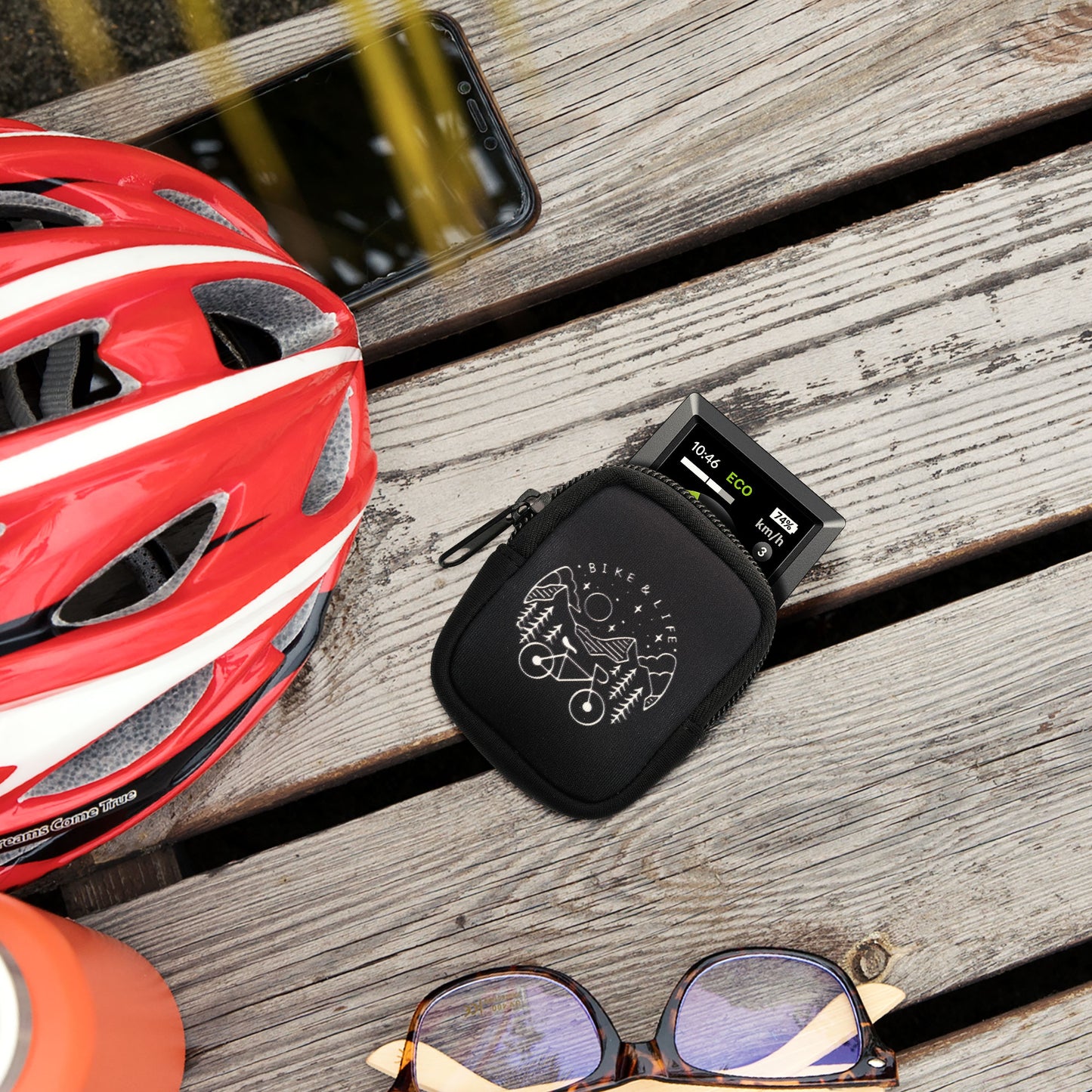 kwmobile Tasche kompatibel mit Bosch Kiox / Kiox 300 - Bike GPS Hülle