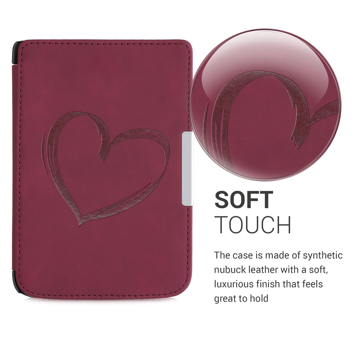 eReader Hülle für Pocketbook Touch Lux 3/Basic Lux/Basic Touch 2 mit Auto-Sleep