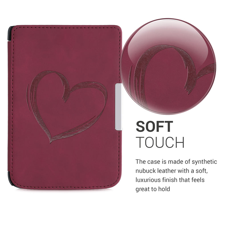 eReader Hülle für Pocketbook Touch Lux 3/Basic Lux/Basic Touch 2 mit Auto-Sleep