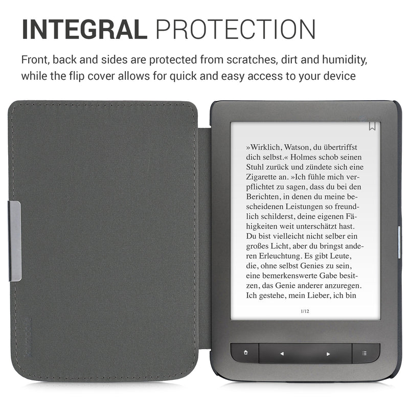 eReader Hülle für Pocketbook Touch Lux 3/Basic Lux/Basic Touch 2 mit Auto-Sleep