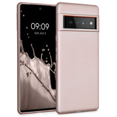 Google Pixel 6 Pro Silikon Handyhülle Metallic