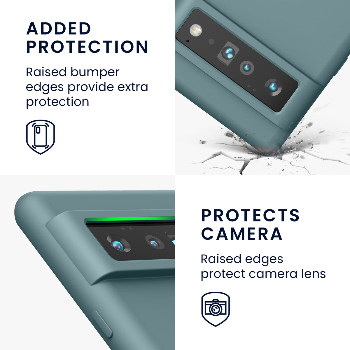 Google Pixel 6 Pro Silikon Handyhülle Matt