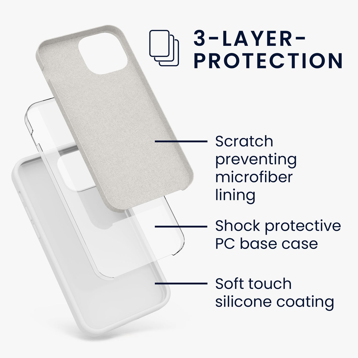 kwmobile Handyhülle für iPhone 13 mini Case - kabelloses Laden