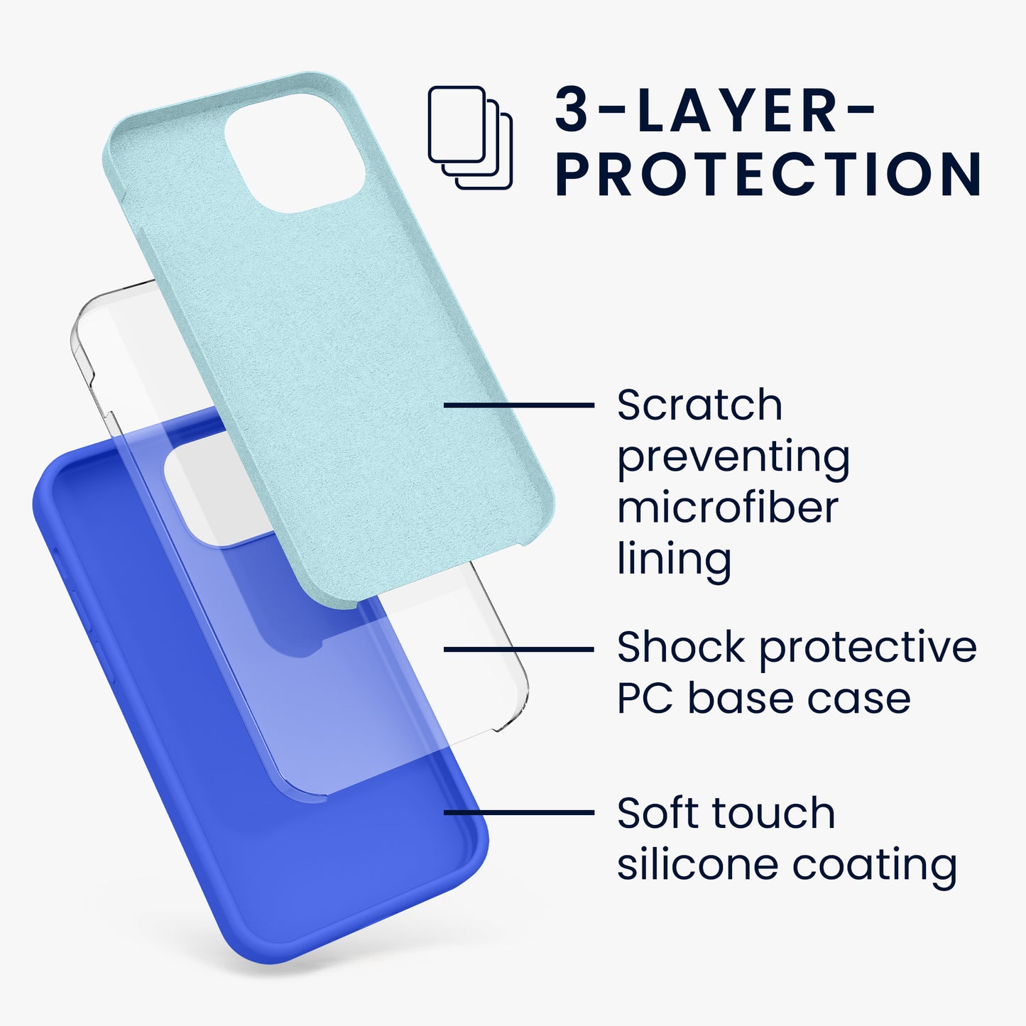 kwmobile Handyhülle für iPhone 13 mini Case - kabelloses Laden