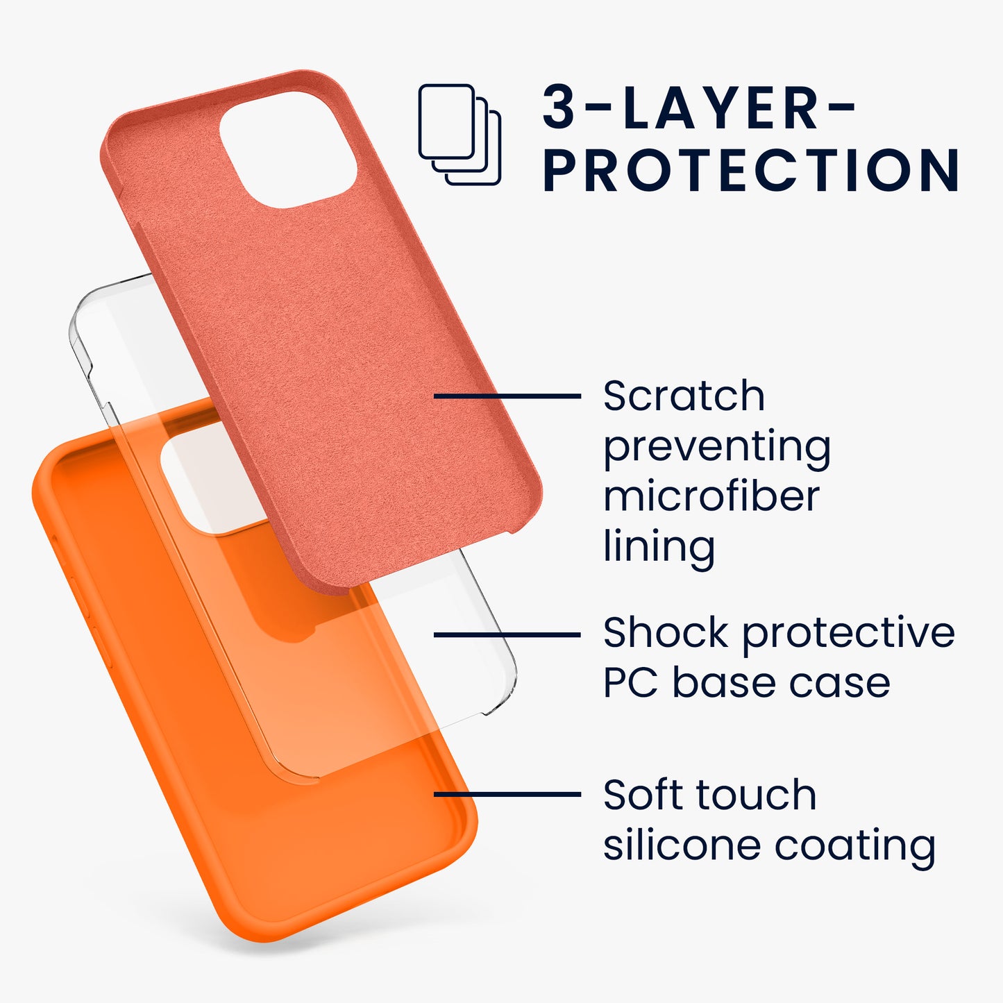 kwmobile Handyhülle für iPhone 13 mini Case - kabelloses Laden