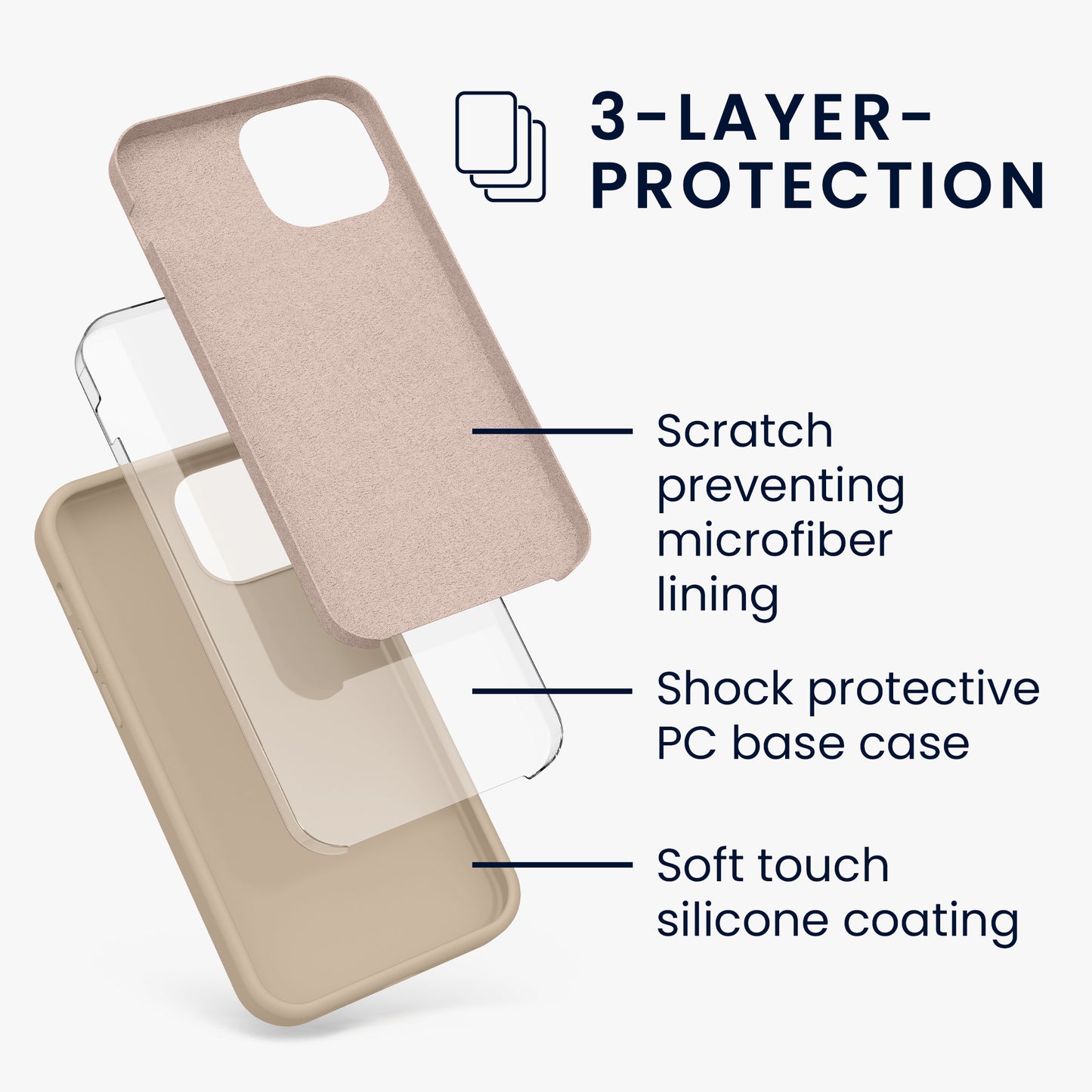 kwmobile Handyhülle für iPhone 13 mini Case - kabelloses Laden