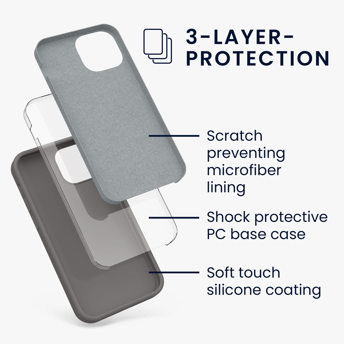kwmobile Handyhülle für iPhone 13 mini Case - kabelloses Laden