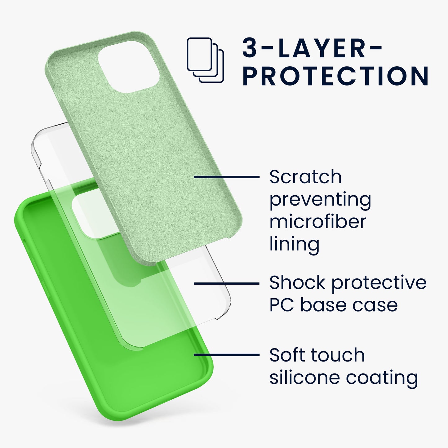 kwmobile Handyhülle für iPhone 13 mini Case - kabelloses Laden