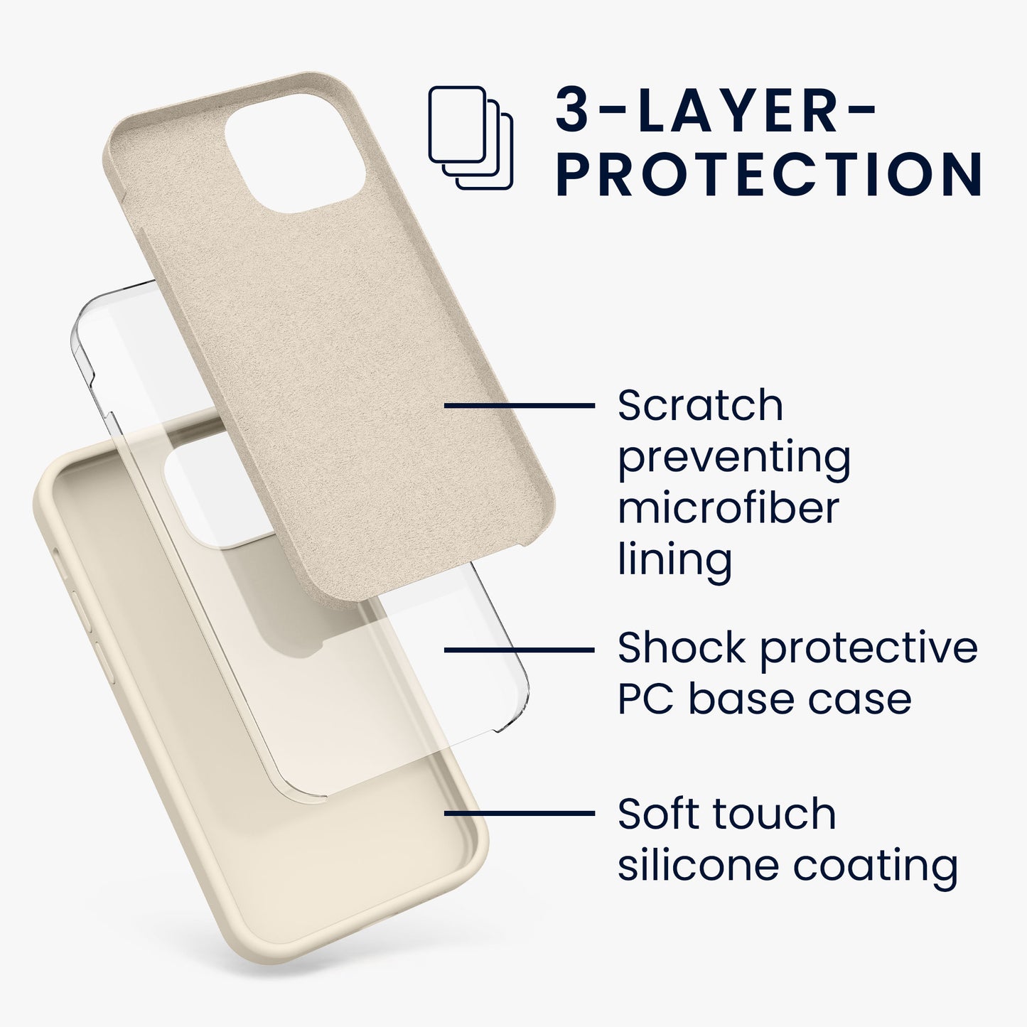 kwmobile Handyhülle für iPhone 13 mini Case - kabelloses Laden