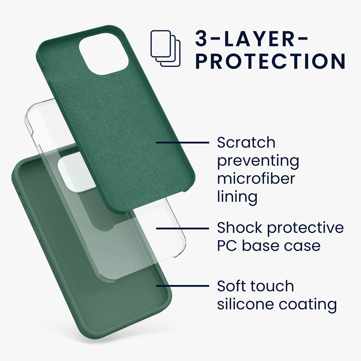 kwmobile Handyhülle für iPhone 13 mini Case - kabelloses Laden